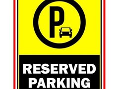 reserved parking sign personalized