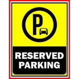 reserved parking sign personalized