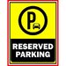 reserved parking sign personalized